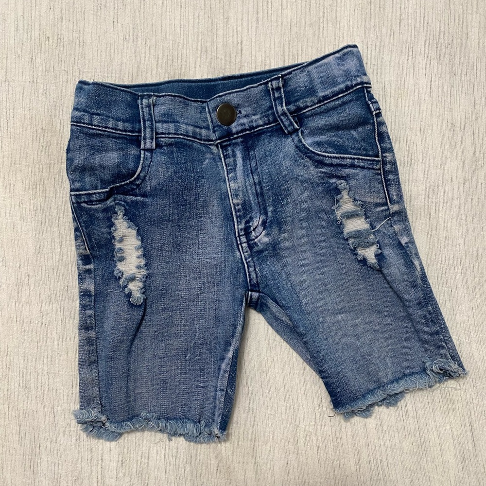 Raxtin Distressed Denim Cutoff Shorts